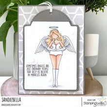 Load image into Gallery viewer, Angel Devil Sentiment Set Rubber Stamp
