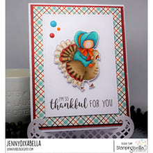 Load image into Gallery viewer, Bundle Girl On A Turkey Rubber Stamp
