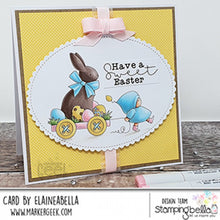 Load image into Gallery viewer, Bundle Girl With A Chocolate Bunny Rubber Stamp
