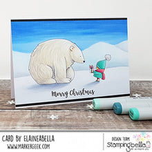 Load image into Gallery viewer, Bundle Girl With Polar Bear Rubber Stamp
