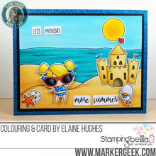 Load image into Gallery viewer, Beach Backdrop Rubber Stamp
