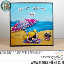 Load image into Gallery viewer, Beach Backdrop Rubber Stamp
