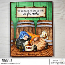 Load image into Gallery viewer, Beer Gnomes Cling Rubber Stamp
