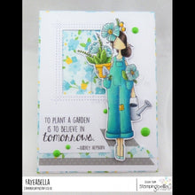 Load image into Gallery viewer, Curvy Girl Gardener Rubber Stamp
