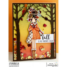 Load image into Gallery viewer, Curvy Girl Loves Autumn Rubber Stamp
