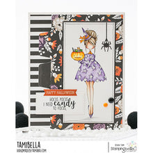 Load image into Gallery viewer, Curvy Girl Loves Halloween Rubber Stamp
