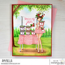 Load image into Gallery viewer, Curvy Girl Loves Jam Rubber Stamp
