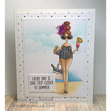 Load image into Gallery viewer, Curvy Girl Loves The Beach Rubber Stamp
