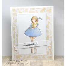 Load image into Gallery viewer, Curvy Girl With A Newborn Rubber Stamp
