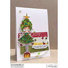 Load image into Gallery viewer, Christmas Tree Oddball Rubber Stamp
