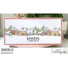 Load image into Gallery viewer, Christmas Village Backdrop Rubber Stamp
