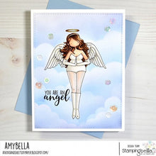 Load image into Gallery viewer, Curvy Girl Angel Rubber Stamp
