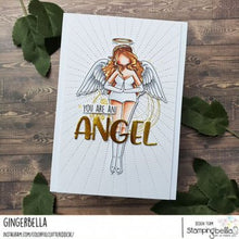 Load image into Gallery viewer, Curvy Girl Angel Rubber Stamp
