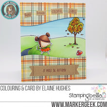 Load image into Gallery viewer, Fall Backdrop Rubber Stamp
