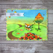 Load image into Gallery viewer, Fall Backdrop Rubber Stamp
