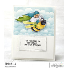 Load image into Gallery viewer, Flying Gnome Rubber Stamp
