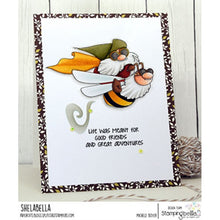 Load image into Gallery viewer, Flying Gnome Rubber Stamp
