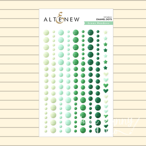 Green Meadows Enamel Dots