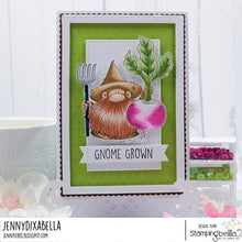 Load image into Gallery viewer, Gnome Farmer Rubber Stamp
