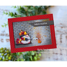 Load image into Gallery viewer, Gnome Firefighter Rubber Stamp
