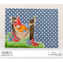 Load image into Gallery viewer, The Gnome In The Hammock Cling Rubber Stamp
