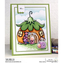 Load image into Gallery viewer, Little Bits Fairy House Cling Rubber Stamp
