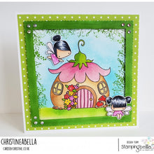 Load image into Gallery viewer, Little Bits Fairy House Cling Rubber Stamp
