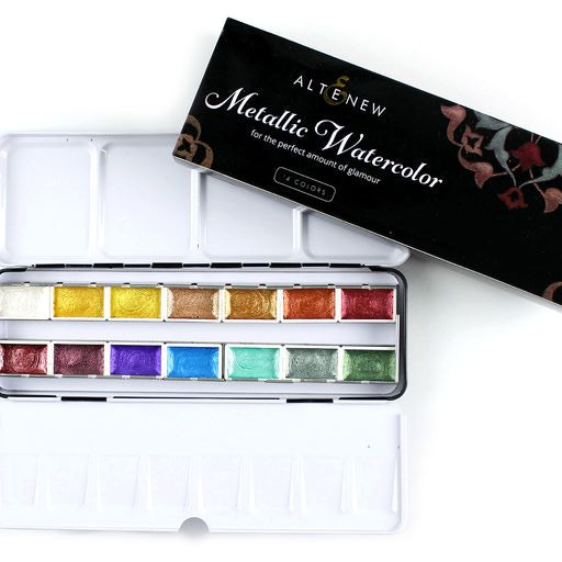 Metallic Watercolor 14 Pan Set