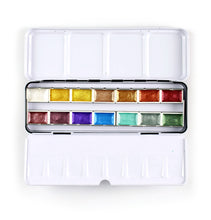 Load image into Gallery viewer, Metallic Watercolor 14 Pan Set
