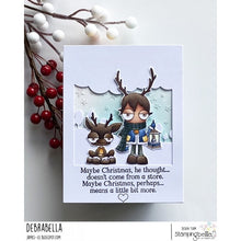 Load image into Gallery viewer, Mini Oddball And His Reindeer Rubber Stamp
