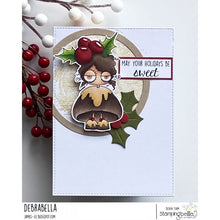 Load image into Gallery viewer, Mini Oddball Christmas Pudding Rubber Stamp
