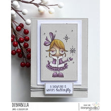 Load image into Gallery viewer, Mini Snowflake Oddball Rubber Stamp
