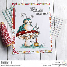 Load image into Gallery viewer, Oddball Caterpillar (Alice In Wonderland Collection) Rubber Stamp
