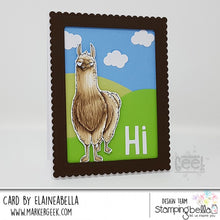 Load image into Gallery viewer, Oddball Llama Rubber Stamp
