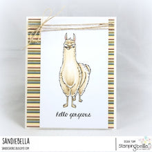 Load image into Gallery viewer, Oddball Llama Rubber Stamp
