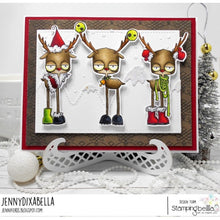 Load image into Gallery viewer, Oddball Reindeer Set Rubber Stamp
