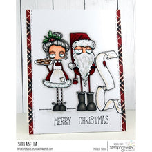 Load image into Gallery viewer, Oddball Santa And The Missus Rubber Stamp
