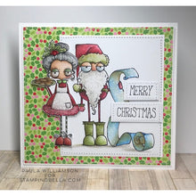 Load image into Gallery viewer, Oddball Santa And The Missus Rubber Stamp
