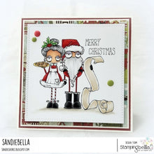 Load image into Gallery viewer, Oddball Santa And The Missus Rubber Stamp
