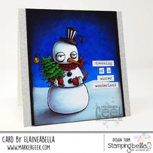 Load image into Gallery viewer, Oddball Snowman Rubber Stamp
