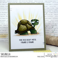 Load image into Gallery viewer, Oddball Turtle Rubber Stamp
