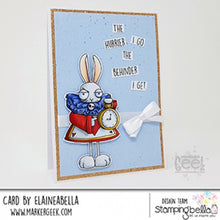 Load image into Gallery viewer, Oddball White Rabbit (Alice In Wonderland Collection) Rubber Stamp
