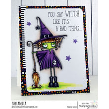 Load image into Gallery viewer, Oddball Witch Rubber Stamp
