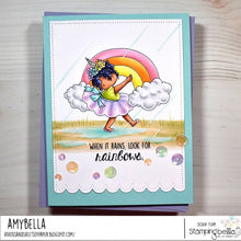 Load image into Gallery viewer, Rainbow Tiny Townie Rubber Stamp
