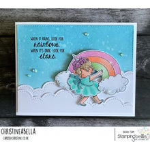 Load image into Gallery viewer, Rainbow Tiny Townie Rubber Stamp
