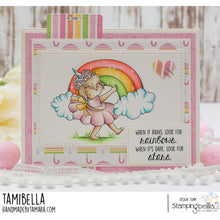 Load image into Gallery viewer, Rainbow Tiny Townie Rubber Stamp
