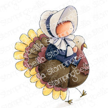 Load image into Gallery viewer, Bundle Girl On A Turkey Rubber Stamp
