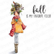 Load image into Gallery viewer, Curvy Girl Loves Autumn Rubber Stamp
