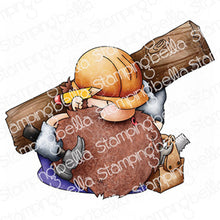 Load image into Gallery viewer, Gnome Carpenter Rubber Stamp
