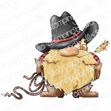 Load image into Gallery viewer, Gnome Cowboy Rubber Stamp
